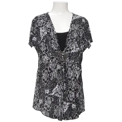 Top (Zwart, Wit) van Emm Elastaan, Polyester, Viscose