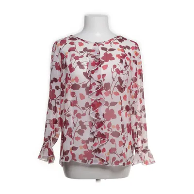 Blouse (White, Purple) from Daxon Polyester