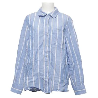 Shirt (Blue, White) from H&M Linen