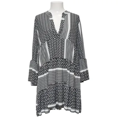 Dress (Black, White) from F. Fashion Elastane, Viscose