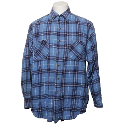 Chemise en flanelle (Bleu) de Basic Editions