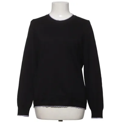 Sweater (Black) from Saint + Sofia Metallic fiber, Organic cotton, Polyamide, Viscose