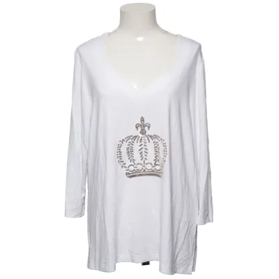 Top (White) from Gloockler Elastane, Viscose