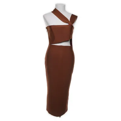 Robe de cocktail (Marron) de House of CB Élasthane, Polyamide, Viscose