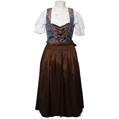 Dirndl (Brun, Vit, Flerfärgad) från Lekra Bomull, Polyester