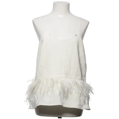 Linne (Vit) från Tibi Strutsfjädrar, Polyester