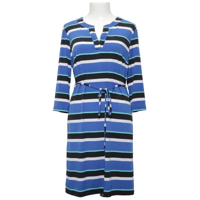 Robe (Bleu, Noir, Blanc) de Emma & Michele Élasthane, Polyester