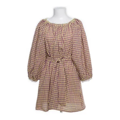 Jurk (Geel, Lila, Wit) van Corner Katoen, Polyester