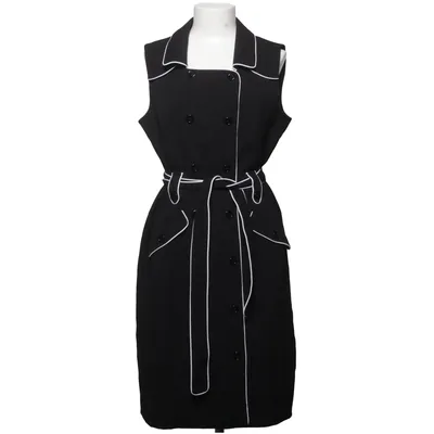 Skjortklänning (Svart, Vit) från Calvin Klein Elastan, Polyester, Viskos