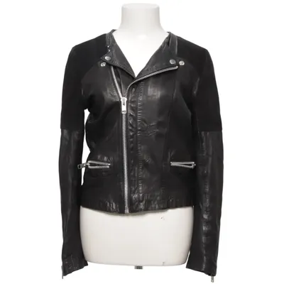 Bikerjack (Zwart) van MDK Katoen, Leer, Polyester