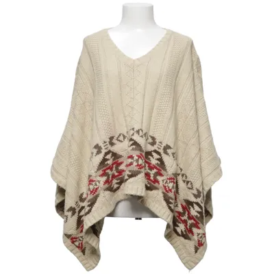 Poncho (Beige, Meerkleurig) van Denim & Supply Ralph Lauren Acryl, Alpacawol, Polyamide