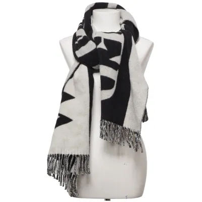 Scarf (Black, Gray) from Won Hundred