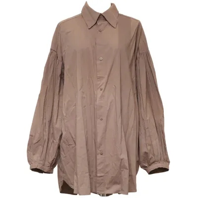 Blouse (Brown) from Kay/Day Cotton, Viscose