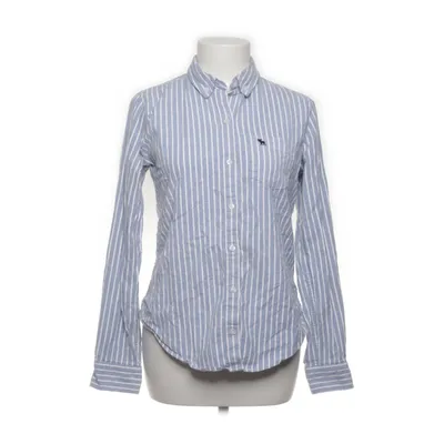 Shirt (Blue, White) from Abercrombie & Fitch Cotton, Elastane