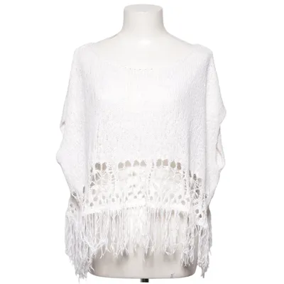 Poncho (Hvid) fra Hollister Akryl, Bomuld