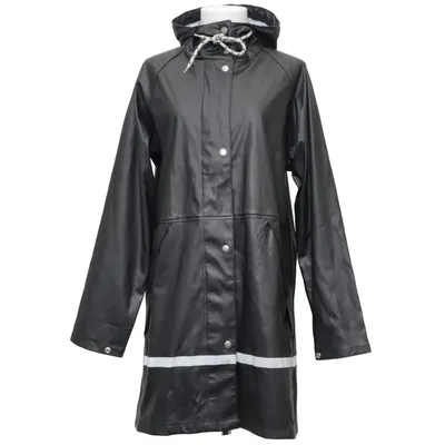 Raincoat (Black) from Kayoba Polyester, Polyurethane
