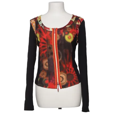 Top (Schwarz, Rot, Mehrfarbig) von Eva & Claudi Elasthan, Viskose