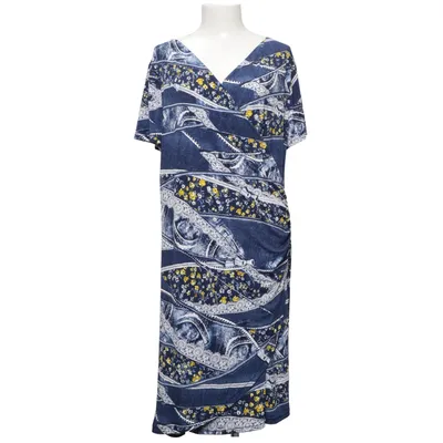 Dress (Blue, Multicolored) from Angelo Elastane, Viscose