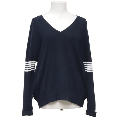 Pull-over (Bleu, Blanc) de Dine'n' Dance Cachemire, Coton