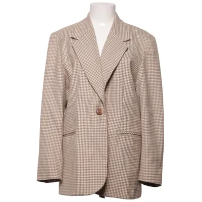 Kavaj (Beige, Brun) från Choise by Danwear Polyester, Ull