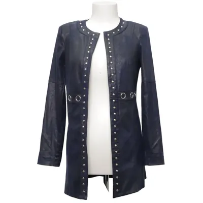 Cardigan (Bleu) de Extenzo Paris Élasthane, Polyester