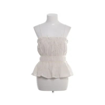 Tanktop (Beige) van Zara Katoen, Linnen, Viscose
