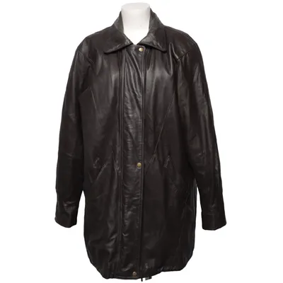Leather jacket (Brown) from Auluna Leather Company Leather, Polyester