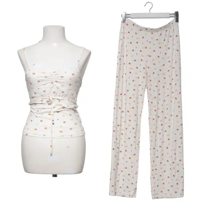 Pyjamasz (Hvid, Orange) fra Lager 157 Elastan, Viscose