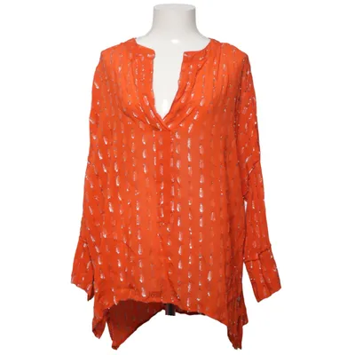 Blus (Orange, Silverfärgad) från Plus Fine Viskos