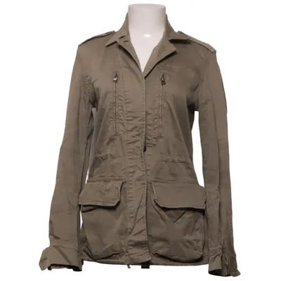 Jacka (Grön) från Zara Basic Bomull, Elastan