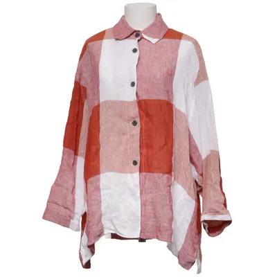 Blus (Vit, Röd, Brun) från Hopsack Linne, Polyamid
