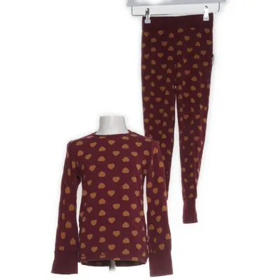 Pyjama (Rood, Meerkleurig) van Geggamoja Bamboo, Organisch katoen, Elastaan