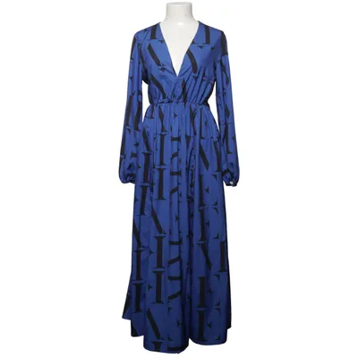 Maxi jurk (Blauw, Zwart) van Glamaker Elastaan, Polyester