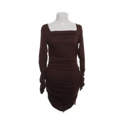 Cocktailklänning (Brun) från Shein Elastan, Polyester