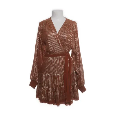 Klänning (Brun, Silverfärgad) från ASOS Polyester