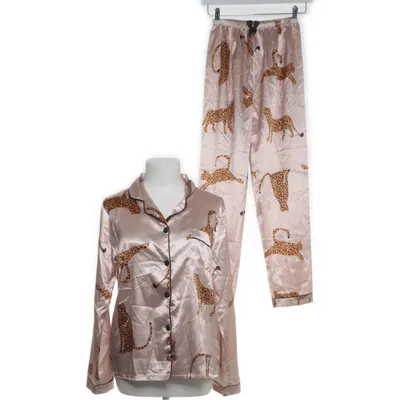 Pyjamas (Beige, Flerfärgad) Elastan, Polyester