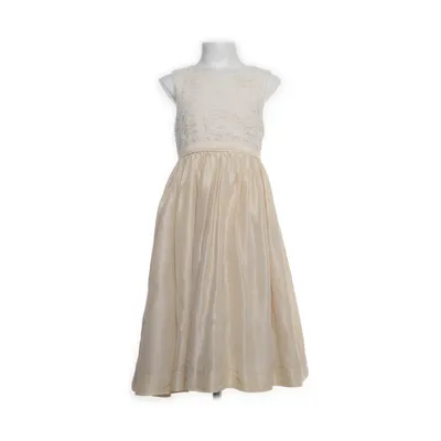 Bloemenmeisjes jurk (Beige) van Heirlooms by Polly Finders Acetaat, Katoen, Nylon, Polyester, Zijde