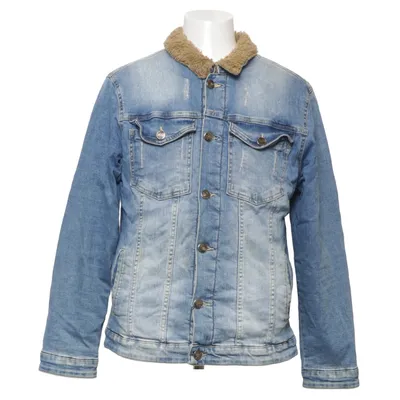 Fodrad jeansjacka (Blå) från Leif Nelson Bomull, Elastan, Polyester
