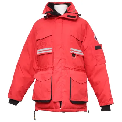 Parka (Red) from First Slope Cotton, Down, Feather, Nylon, Polyester