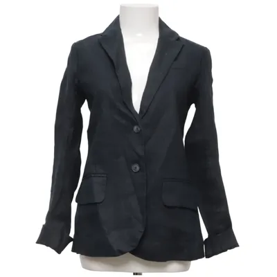 Blazer (Gris) de Lands' End Lin, Polyester