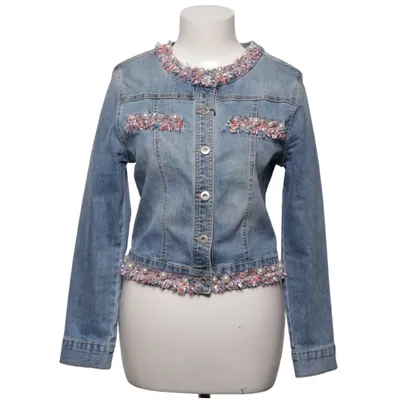 Jeansjacka (Blå) Bomull, Elastan, Polyester, Viskos
