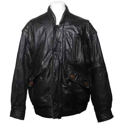 Läderjacka (Svart) från Massimo Dutti