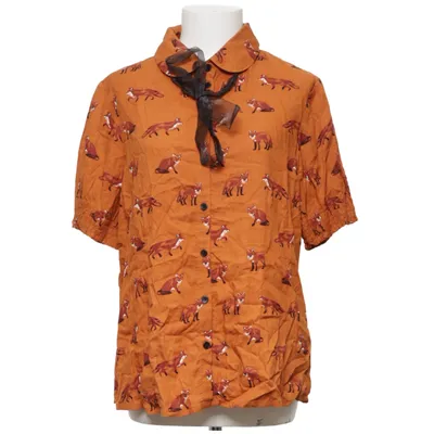 Blouse lavallière (Marron) de Hell Bunny Viscose