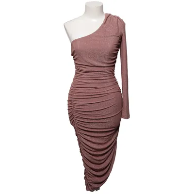 Cocktailjurk (Bruin) van Goddiva Elastaan, Metallvezel, Polyester