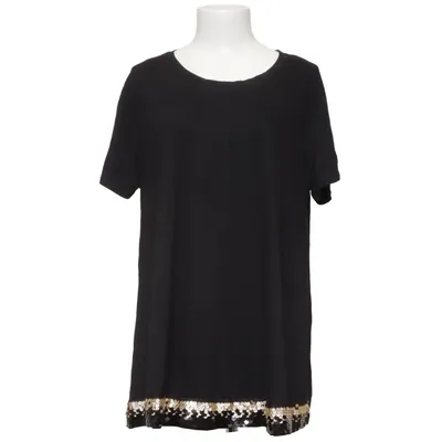 T-shirt (Black, Gold) from PPT Style Elastane, Viscose