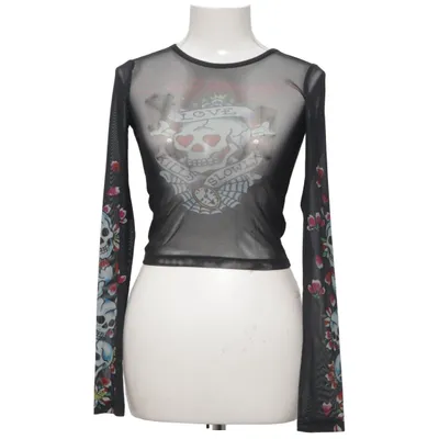 Crop top (Noir, Multicolore) de Ed Hardy