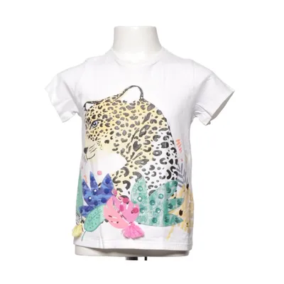 T-shirt (White, Multicolored) from M&S Kids Cotton, Elastane