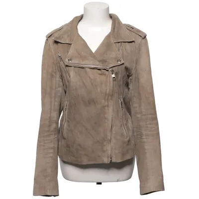 Biker jacket (Brown) from MDK Cotton, Polyester, Suede