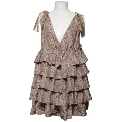 Kjole (Beige, Flerfarvet) fra By Malene Birger Polyester, Silke, Viscose