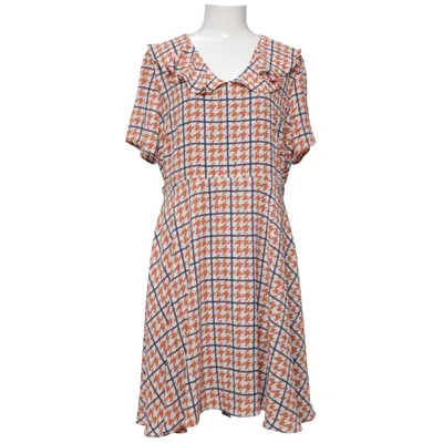 Klänning (Orange, Blå, Vit) från Joanie Polyester
